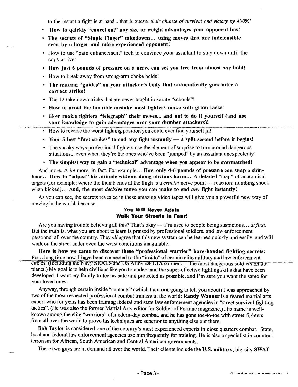 World Famous Street-Fighter Will Give You A FREE GUN — original scan, page 76